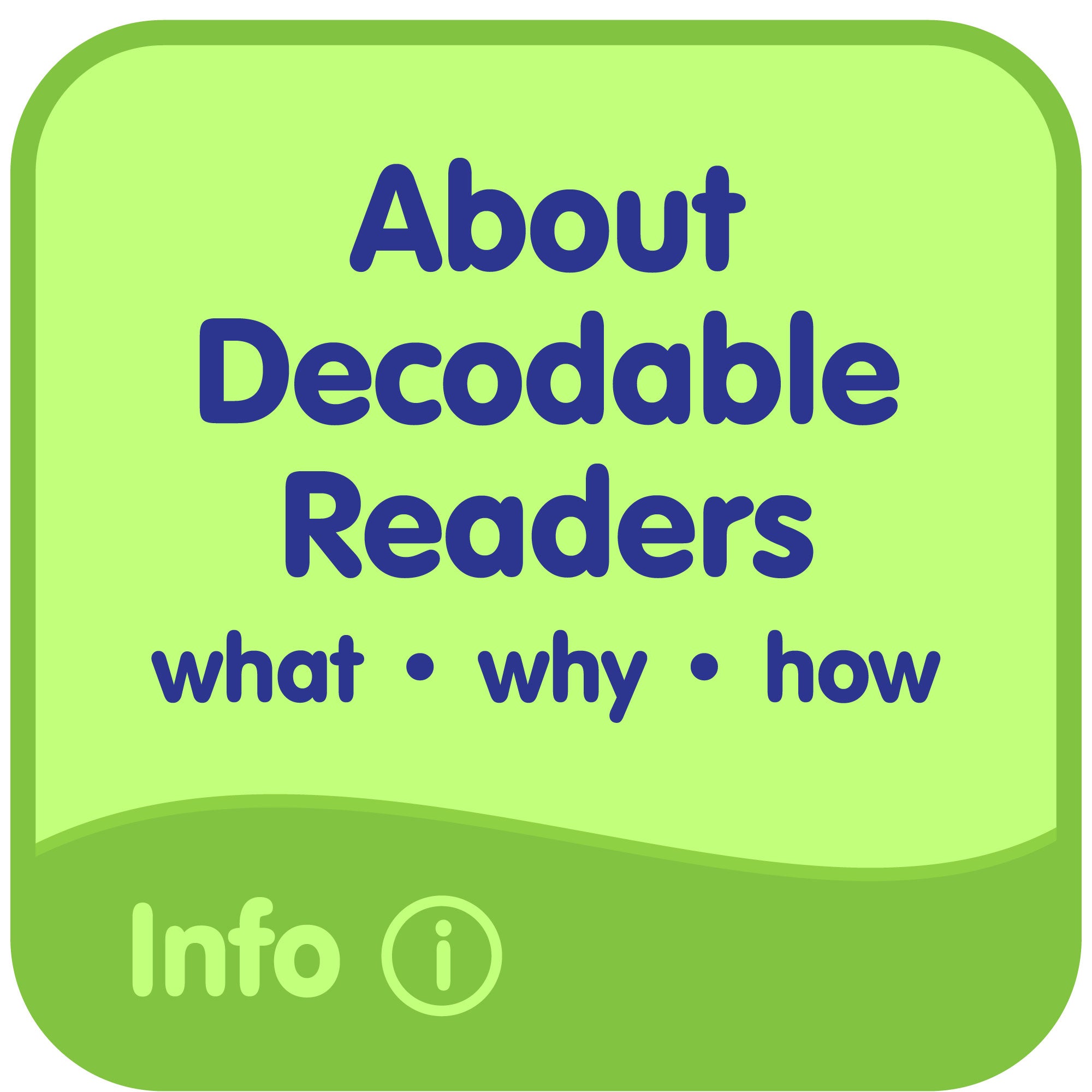 What are decodable readers?