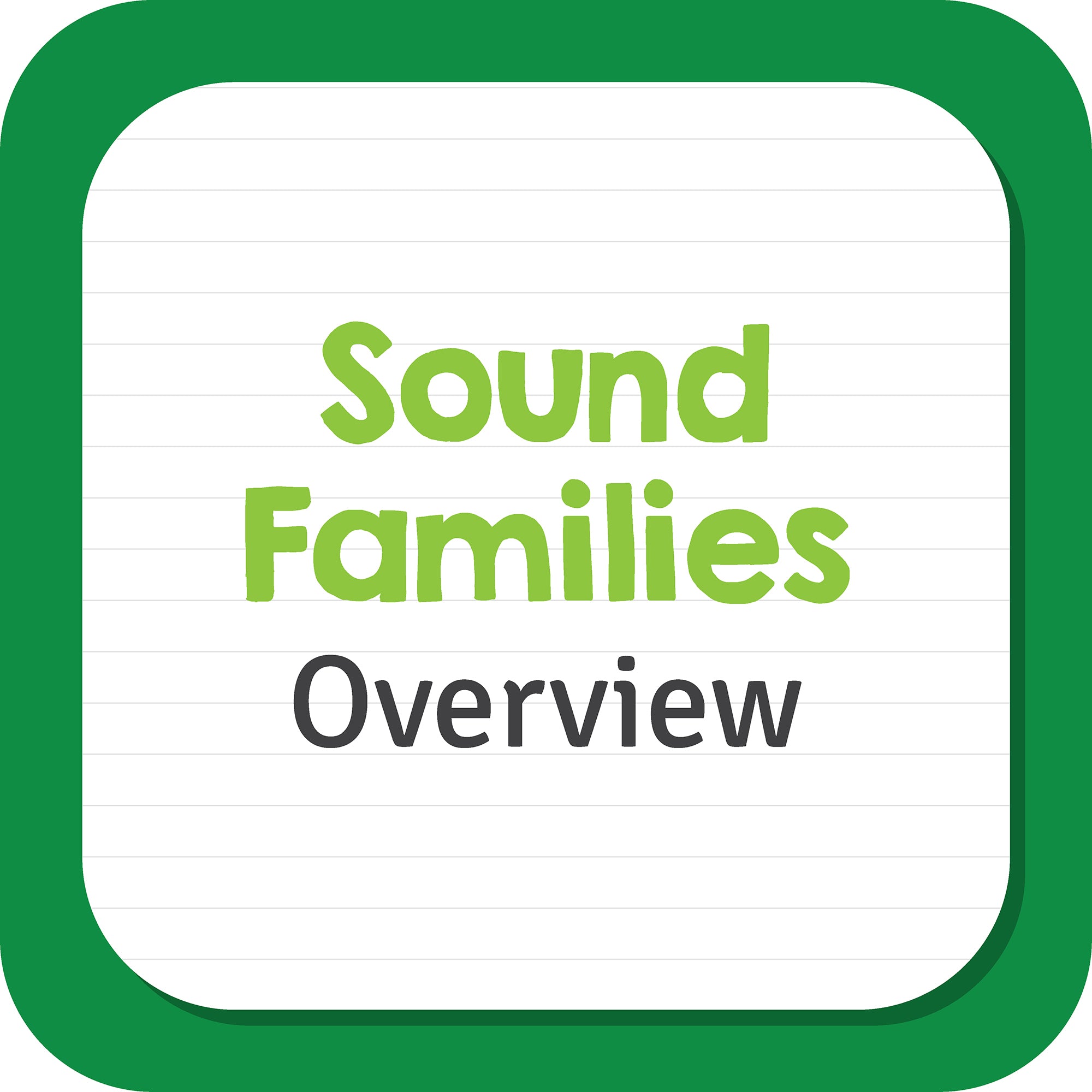Sound Familes Overview