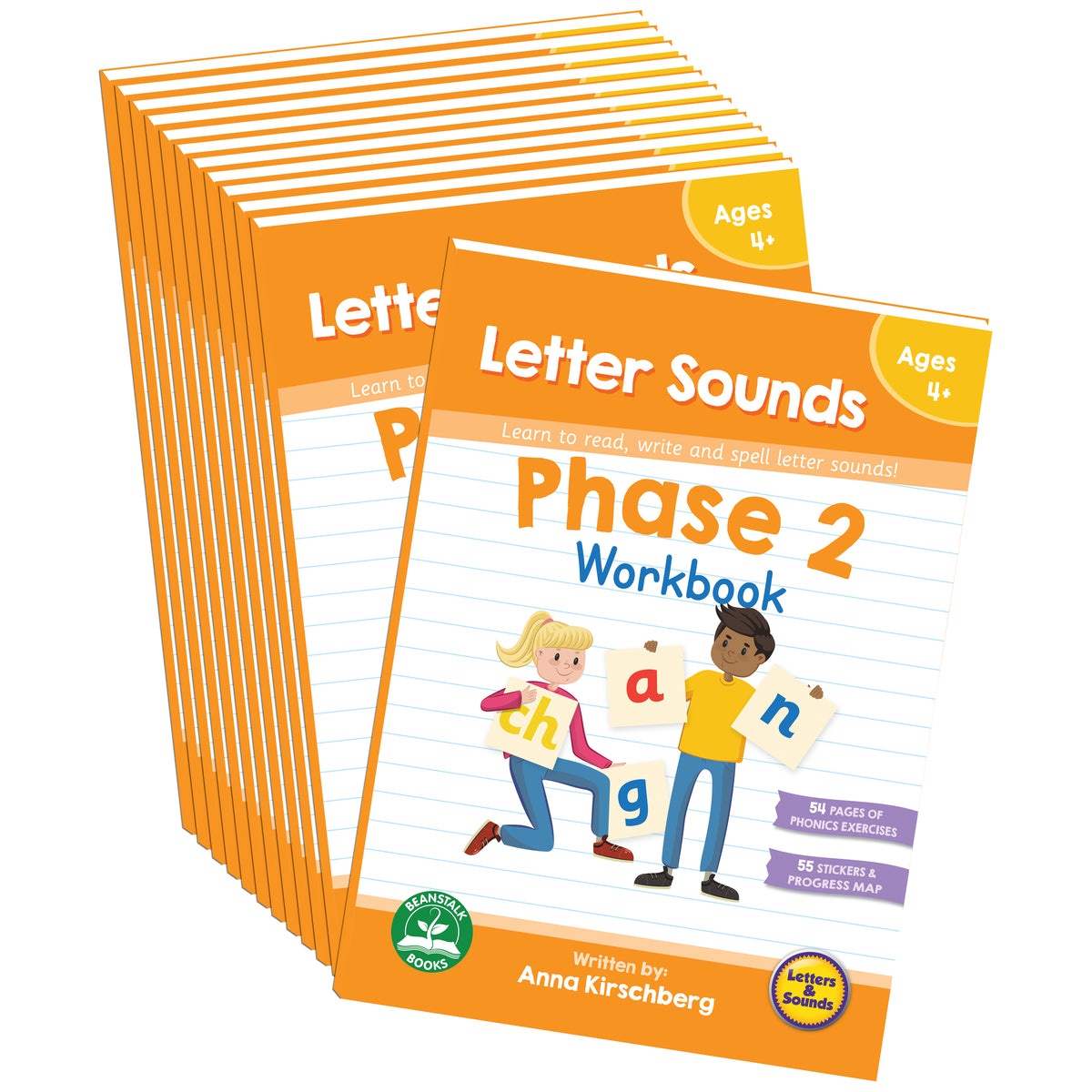 Phase 2 Letter Sounds Workbook - 12 Pack