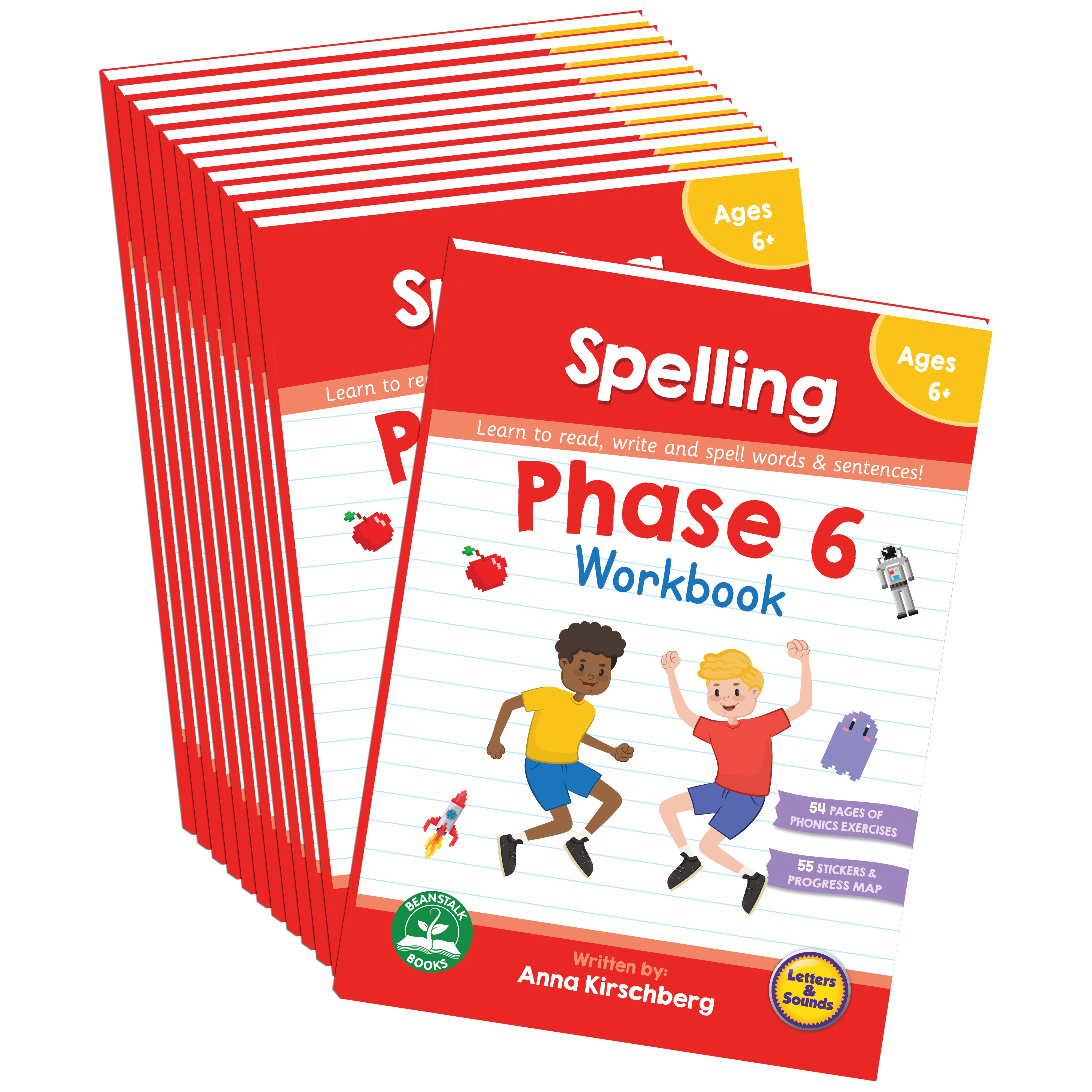 Phase 6 Spelling Workbook - 12 Pack